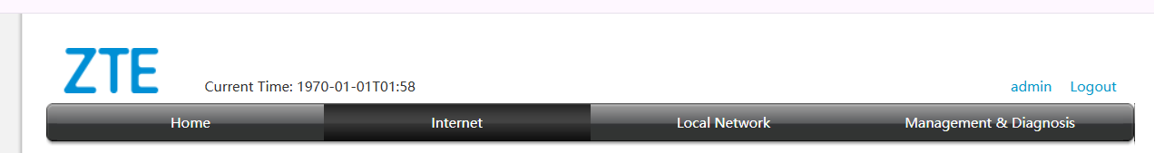 Icono de Internet ZTE