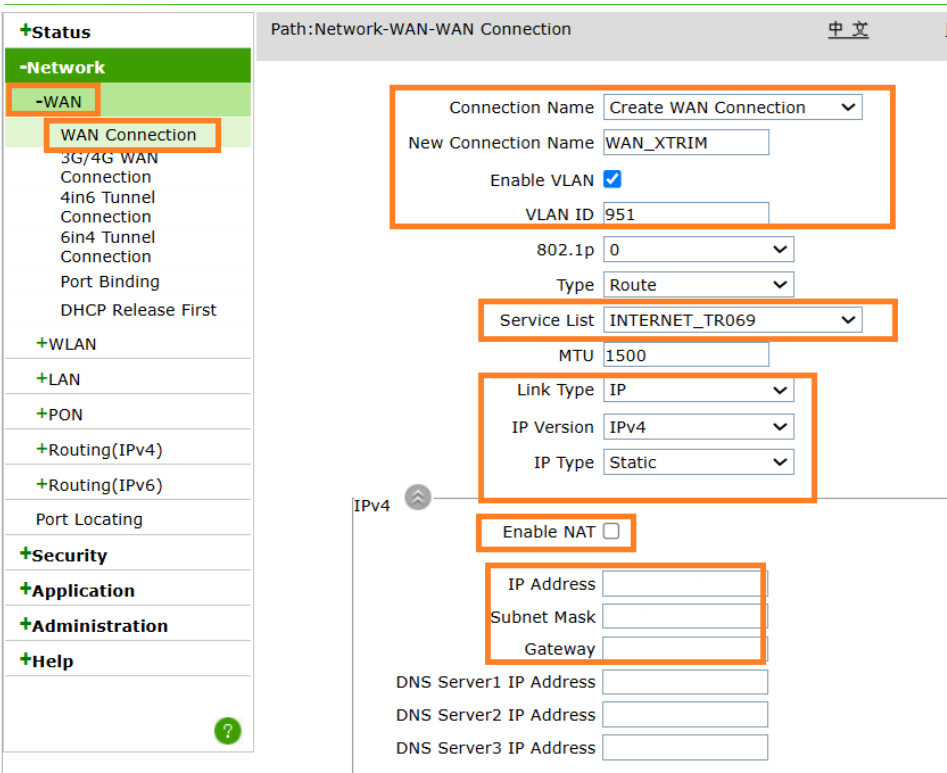 Pasos para cambio de contraseña en ZTE